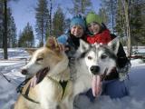 Husky Safari 4 km by snowmobile